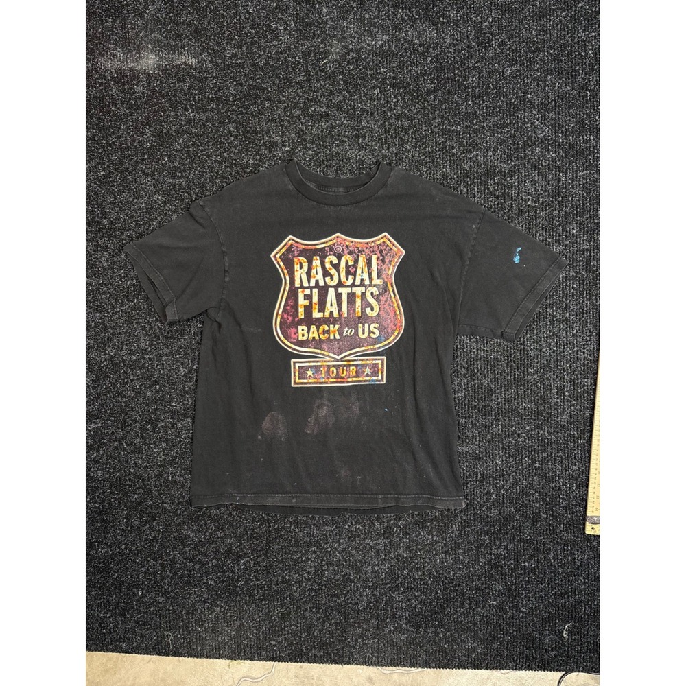 Rascal Flatts Back to Us Tour 2018 Graphic TShirt Black XL Dan Shay Carly Pearce